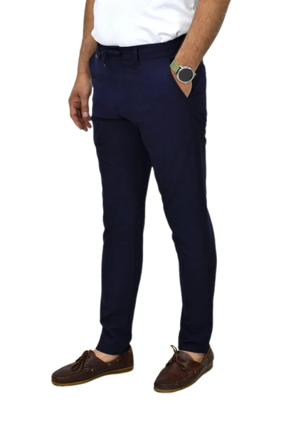 Erkek Jogger Silim Fit Kumaş Pantolon P1000 BGL-ST03830 - Resim 3