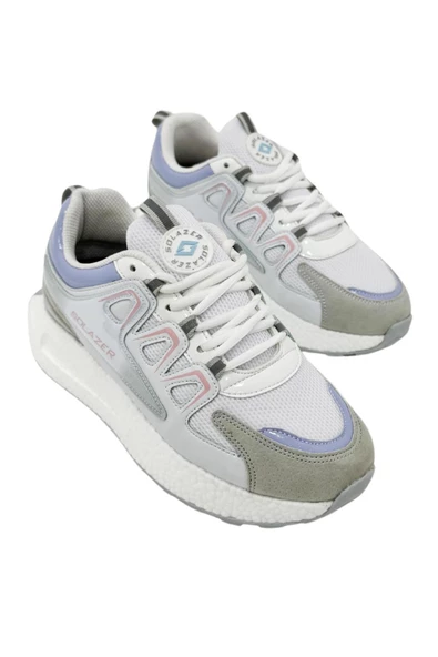 Kadın Bej Gri Ortopedik Confort Taban fileli Sneaker Günlük Spor Ayakkabı 029 SLZ00046 - 6