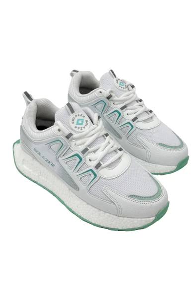 Kadın Bej Gri Ortopedik Confort Taban fileli Sneaker Günlük Spor Ayakkabı 029 SLZ00046 - 10