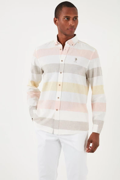 U.S. POLO ASSN. ERKEK DOKUMA GOMLEK G081SZ004-000-1837589 - 4