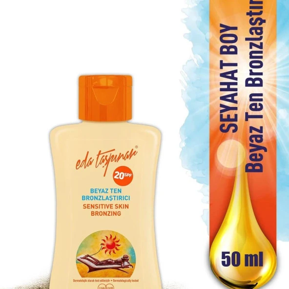 Eda Taşpınar Beyaz Ten Bronzlaştırıcı 50 ml - Seyahat Boy