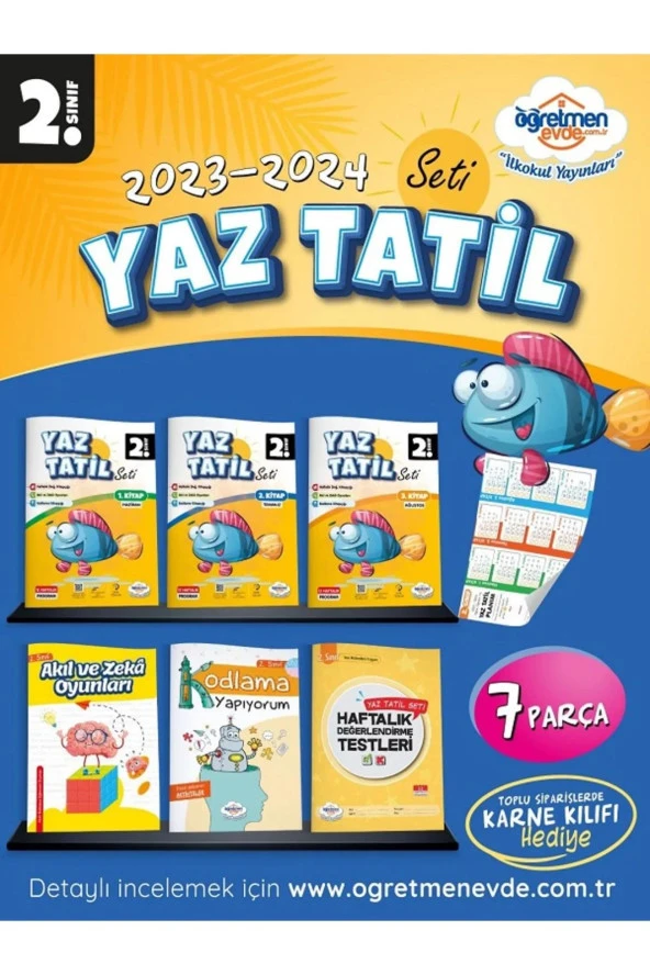 Öğretmenevde Yayınları 2. Sınıf Yaz Tatil Seti Yeni Baskı 7 Parça