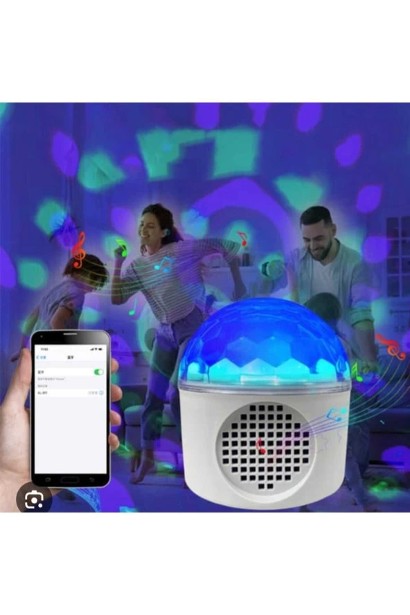 Stage Bluetooth Speaker Gökyüzü Projeksiyon Led Masa Ve Gece Lambası - 4