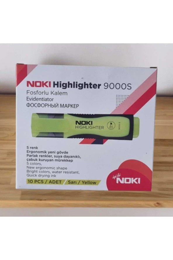 NOKİ Highligter 9000S Fosforlu Kalem