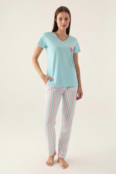 Arnetta 2888 Sweet Kadın Kısa Kol Pijama Takımı