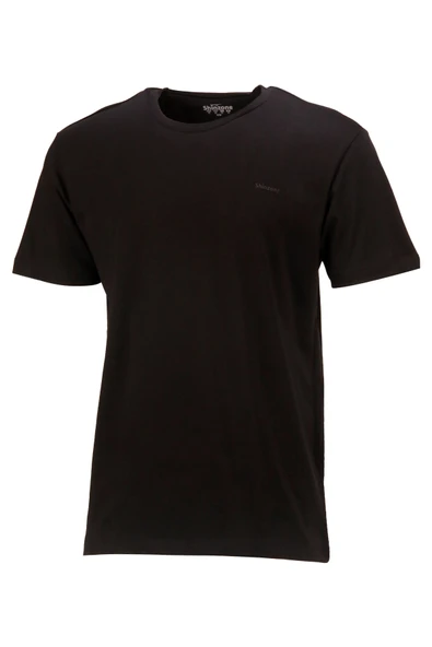 Erkek Bisiklet Yaka Standart Fit Siyah T-Shirt