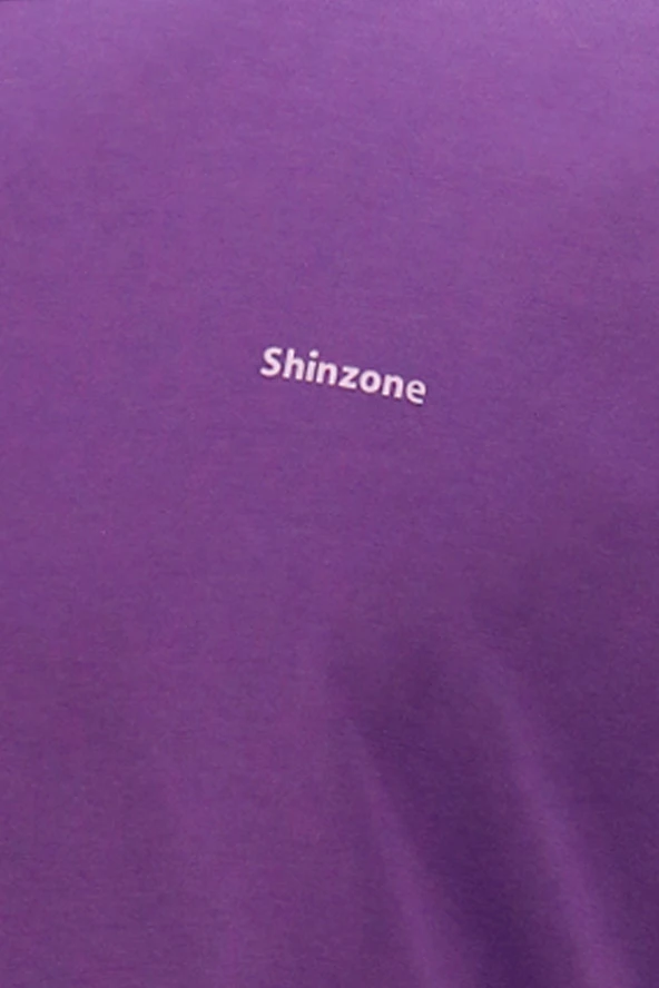 Erkek Bisiklet Yaka Standart Fit Mor T-Shirt - 2