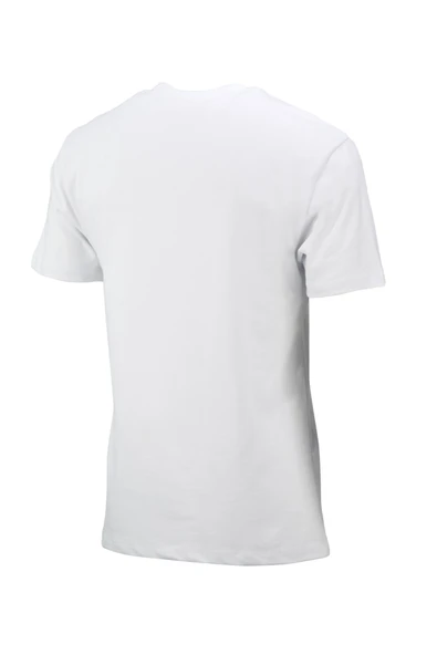 Erkek Bisiklet Yaka Standart Fit Beyaz T-Shirt - 4