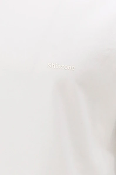 Erkek V Yaka Standart Fit Krem T-Shirt - 2