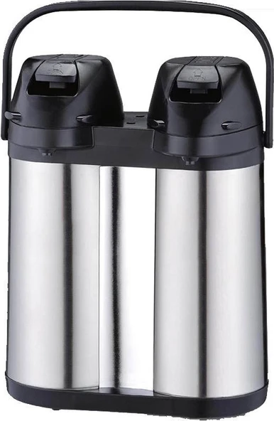 Vadi 3.8 Litre Çiftli Çelik Termos İkili Termos - 1
