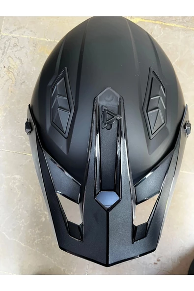 Kask X1-x Seul Çene Çıkan Mat Siyah - 3