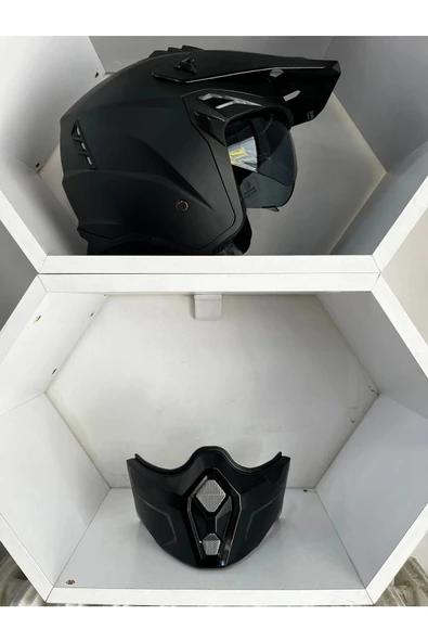 Kask X1-x Seul Çene Çıkan Mat Siyah - 4