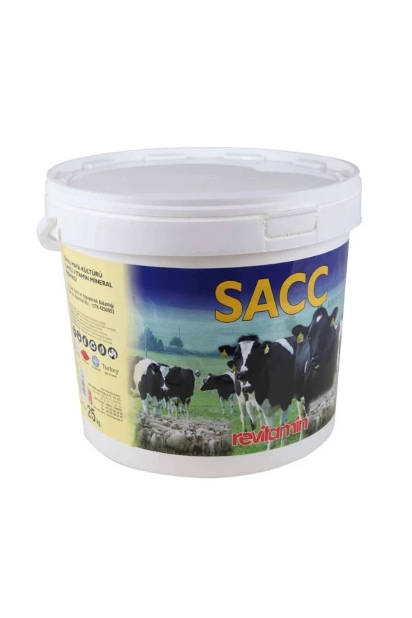 Revitamin Sacc Canlı Maya Vitamin Mineral Premiks 25 Kg - Resim 2