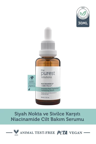 Siyah Nokta Ve Sivilce Karşıtı Niacinamide Cilt Bakım Serumu 30 Ml (niacinamide 5% & Zinc Pca 1%)