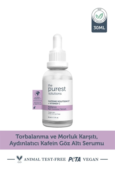 Torbalanma ve Morluk Karşıtı Aydınlatıcı Kafein Göz Altı Serumu 30 ml. (Caffeine 5% + Vitamin C)