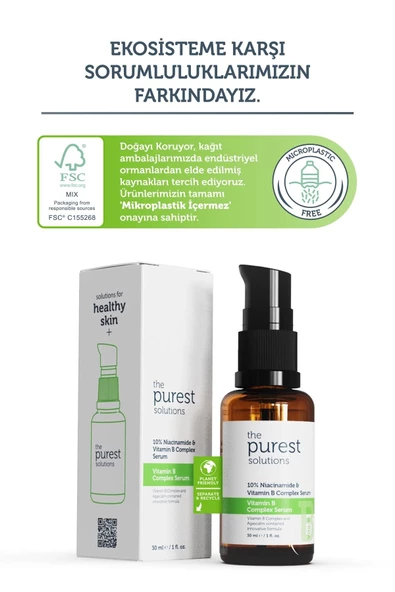 Yenileyici Ve Yatıştırıcı B Vitamini Cilt Bakım Serumu 30 Ml (%10 Niacinamide + Provitamin B5) - 5
