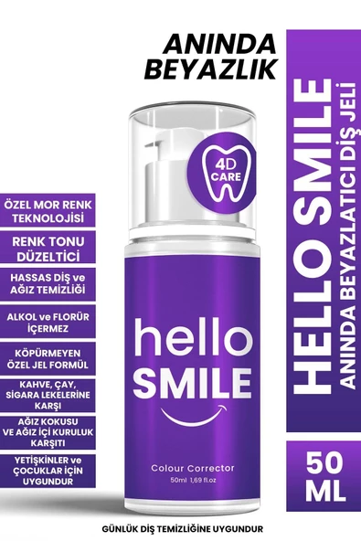 Hello Smile Anında Beyazlatıcı Diş Jeli 50 ml