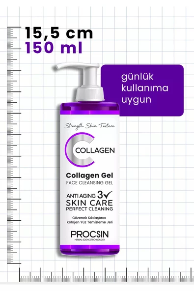 Gözenek Sıkılaştırıcı Kolajen Yüz Temizleme Jeli 150 ML - 4