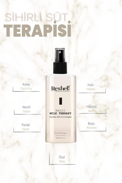 Saç Bakım Sütü Magic Milk Therapy Kolajen ve Eşek Sütü Desteği 200 ml - 4