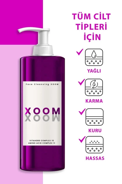 Xoom 3 in 1 (Temizleme Yağı + Temizleme Jeli + Micellar Su) Bakım ve Temizleme Xoomu 150 ML - 4