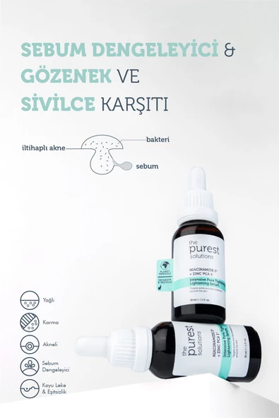 Sivilce ve Siyah Nokta Önlemeye Yardımcı Aydınlatıcı Bakım Seti 200 ml + 30 ml + 30 ml - 4