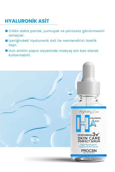 Yoğun Nemlendirici Hyaluronik Asit Serum 20 ml - 3