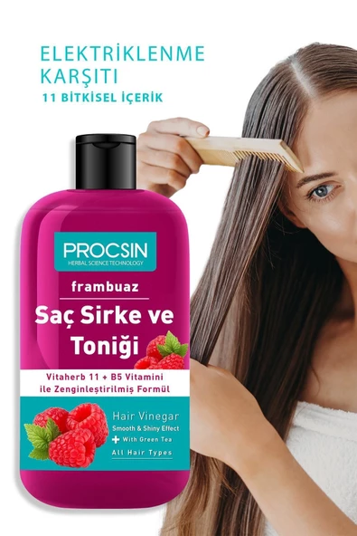 Yağ Dengeleyici Frambuazlı Saç Sirke Ve Toniği 250 ml - 3