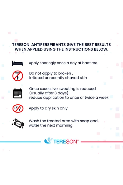 Tereson El,ayak, Koltuk Altı Terleme Önleyici Ve Ter Kokusuna Karşı Koruma Antiperspirant Sprey 50 ml - 6