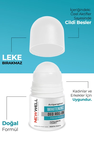 NEW WELL Ter Önleyici Beyazlatıcı Roll-on 50 ml - 3