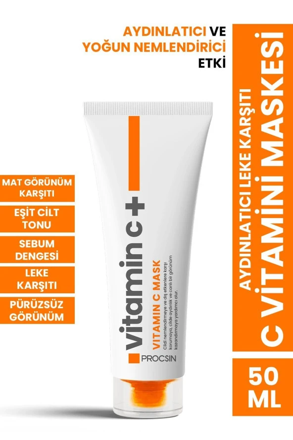 Aydınlatıcı Leke Karşıtı C Vitamini Maskesi 50 ml