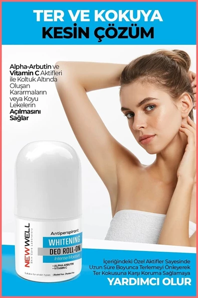NEW WELL Ter Önleyici Beyazlatıcı Roll-on 50 ml - 2