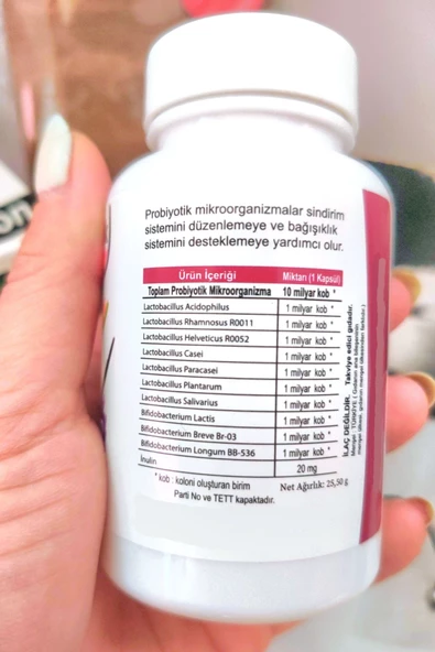 Probiyotik 10 Milyar + Prebiyotik 30 Kapsül - 3