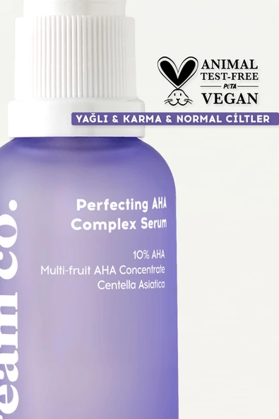 Akne & Leke Karşıtı Cilt Tonu Eşitleyici Aydınlatıcı Pürüzsüzleştirici %10 AHA/BHA Vitamin C Serum - 5