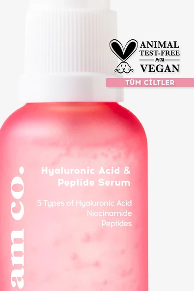 Nemlendirici Canlandırıcı Aydınlatıcı Dolgunlaştırıcı Hyaluronik Asit Peptit Serum Tüm Cilt Tipleri - 5