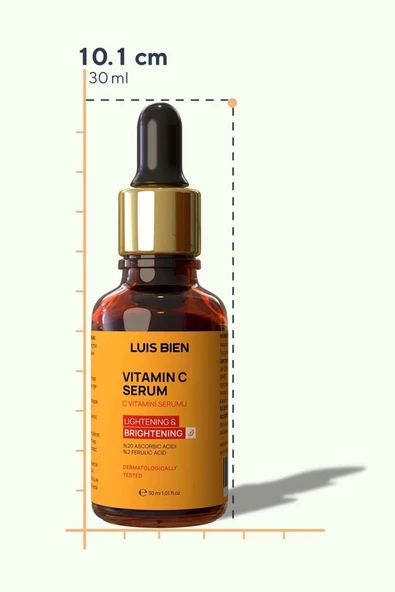 Leke Karşıtı Cilt Aydınlatıcı C Vitamini Serum 30 ml ( %20 C vitamini - %2 Ferulic Acid ) - 6