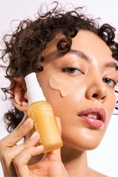 Akne & Leke Karşıtı Aydınlatıcı Cilt Tonu Eşitleyici Vitamin C Niacinamide Arbutin Peptit SOS Serum - 7