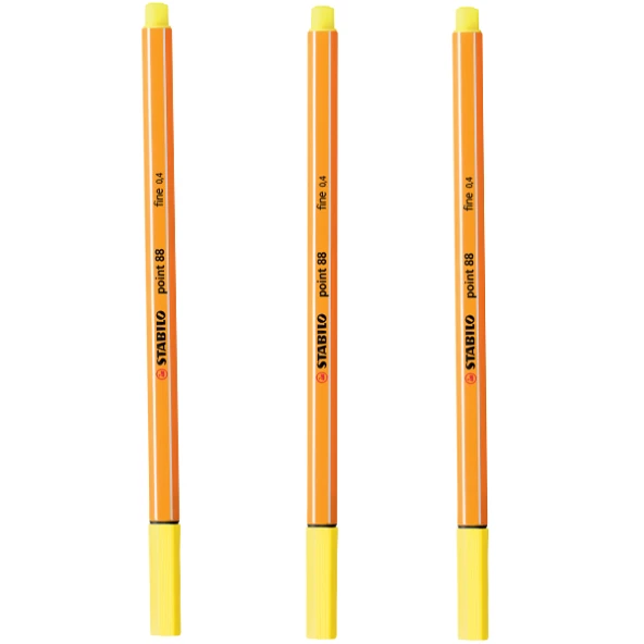 Stabilo Keçe Uçlu İnce Kalem 88 Point 0.4 MM Limon Sarısı 88/24