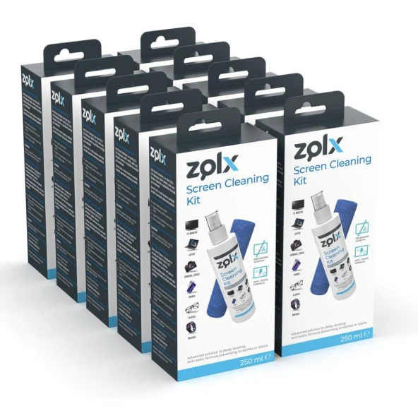 ZOLX  ZLX1-250ML EKRAN TEMİZLEME SETİ 10LU PAKET