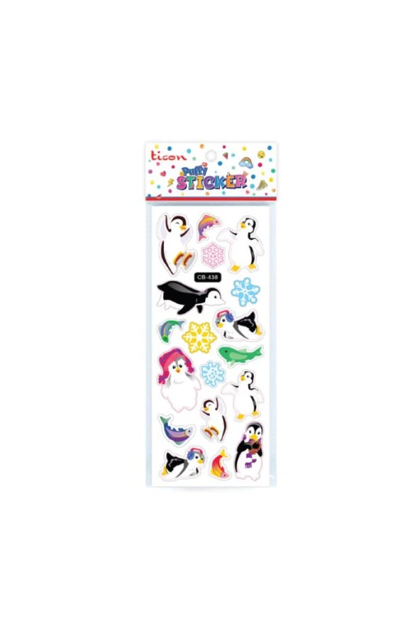 Ticon Puffy Sticker Hayvan Figürleri Tps-007/10