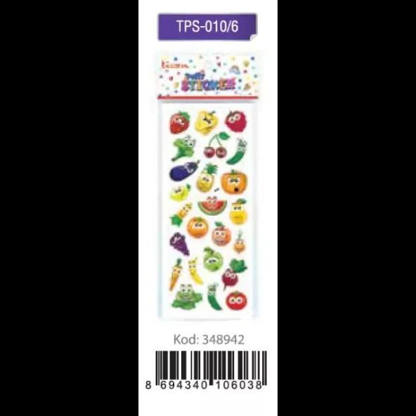 Ticon Puffy Sticker Sebze Tps-010/6