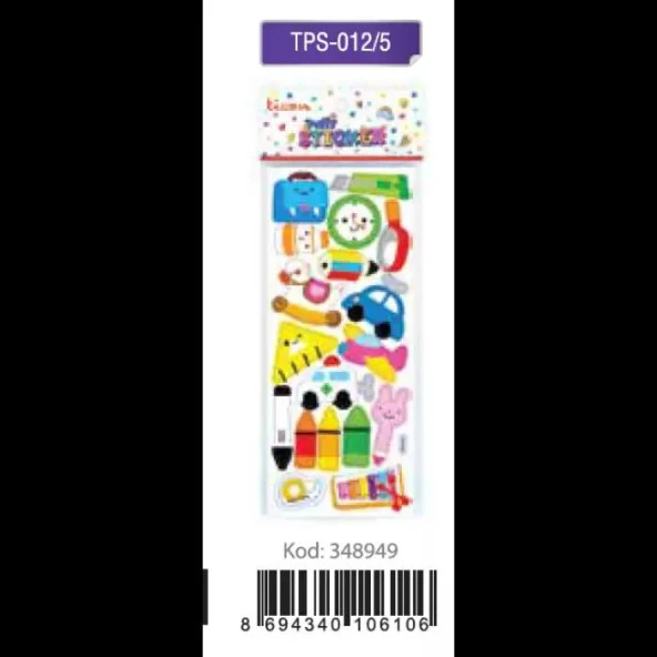 Ticon Puffy Stıcker Araba Tps-012/5