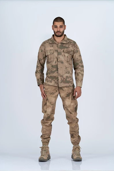 Bikatex Jandarma Gömlek Uzun Kol Kamuflaj Gömlek  -  425 - 12