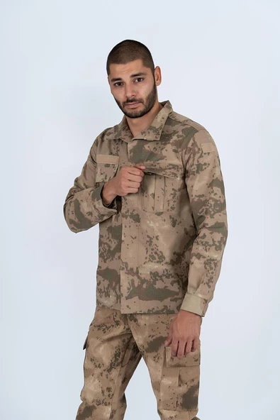Bikatex Jandarma Gömlek Uzun Kol Kamuflaj Gömlek  -  425 - 11