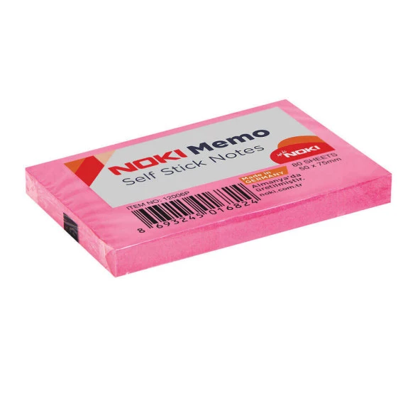 Noki Yapışkanlı Not Kağıt 51x75 Pembe No:12006P
