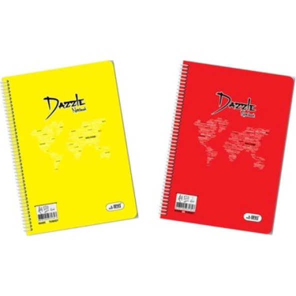 Umut Dazzle Soft Spiralli Plastik Kapak 60 YP Çizgili A4