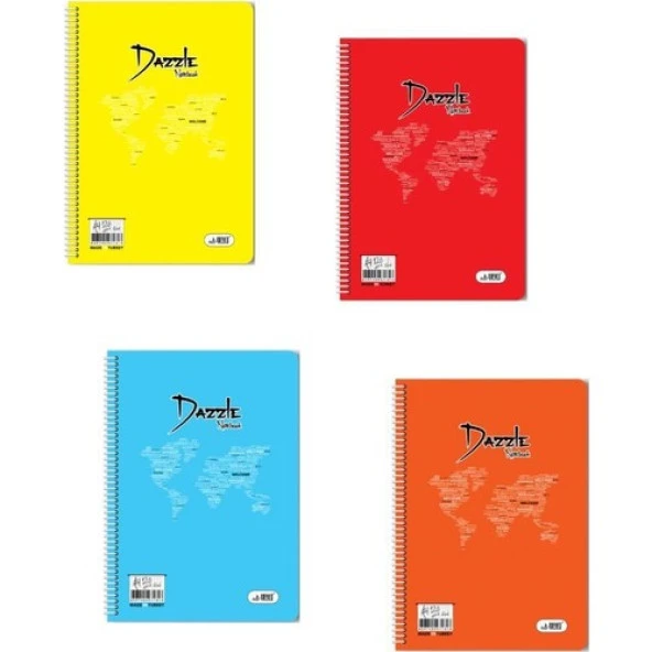Umut Dazzle Soft Spiralli Plastik Kapak 40 YP Kareli A4