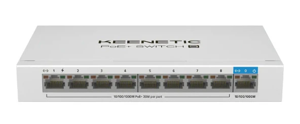 Keenetic KN-4710-01-EU 9 Port 10/100/1000 Mbps Gigabit PoE Switch