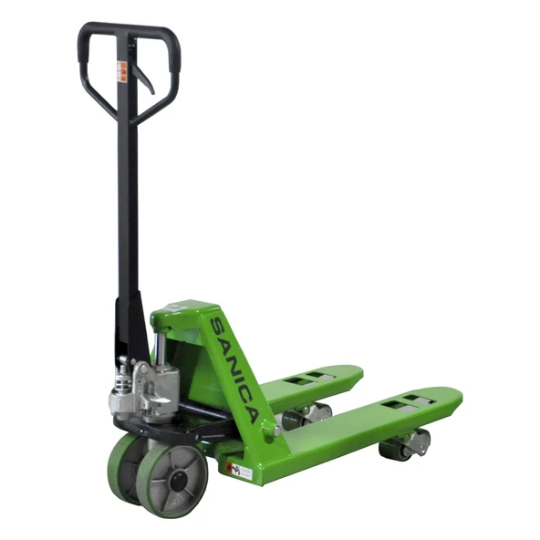 Sanica Yeşil Transpalet 2.5 Ton Kapasite Poliüretan Tekerlekli Pompa ürün görseli