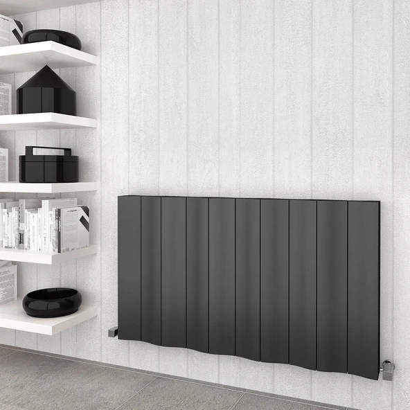 Sanica Faro Dekoratif Radyatör Tek Panel Antrasit Siyah 600 x 409 cm - 1