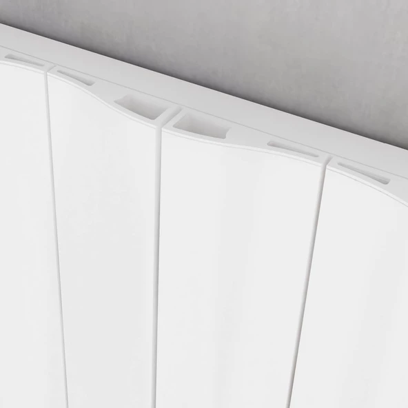 Sanica Asimetrik Dizayn Radyatör Beyaz Yatay (Double) 600 x 821 mm - Resim 2